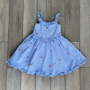 Janie and Jack Blue Ruffled Tiered Sundress